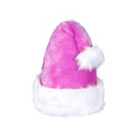 Bonnet de Noël lux - wm-67 - violet lila - pour adulte / ados femme fille - bordure en momoutte fourrure