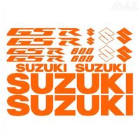 16 sticker GSR 600 – ORANGE – sticker SUZUKI GSR 600 750 - SUZ449