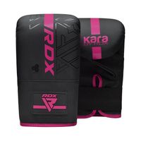 RDX Gants de Boxe pour Muay Thaï et D'entraînement, Kara Gants de Sac Frappe en Maya Hide Cuir pour Kickboxing, Rose