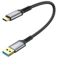 SUNGUY Cable USB Type C vers USB 3.1 Gen 2 Court 0,3 m Données 10 Gbit-s et cable de charge rapide 3 A Compatible avec Samsung G21