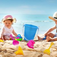 VGEBY Jouet de plage Ensemble de jouets de plage, 7 pièces, jouets de sable, bac à sable, jouets talkie-walkie Couleur des photos