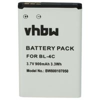 vhbw Batterie compatible avec Wiko Lubi 3 téléphone portable (900mAh, 3,7V, Li-ion)