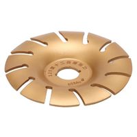 LOR - Disque de meuleuse d'angle Disque de sculpture sur bois, roue de façonnage 125 mm en acier inoxydable 12T accessoire pour,Doré