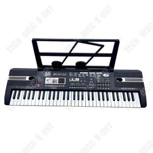 PIANO TD piano numérique 61 touches avec 16 sons piano pour enfants rechargeable avec microphone initiation à la musique clavier de piano