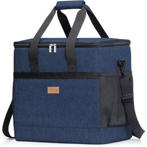 Sac Isotherme Grand 40L Avec 2 Roues - Glacière Pliable 3en1 Chariot Courses Et Pique-Nique