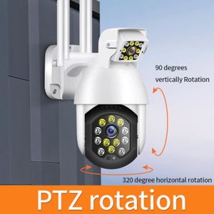 CAMÉRA IP P11-12-2-Caméra de surveillance dôme extérieure PTZ IP Wifi HD 2MP-HD, dispositif de sécurité domestique éta