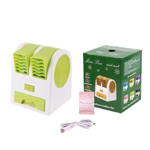 VENTILATEUR la couleur verte Mini ventilateur de climatisation