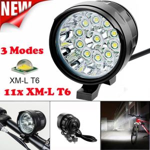 Chargeur 9 x LED Cree XM-L T6 15000lumen VTT Mountain Bike v/élo v/élo Head Light lampe frontale Sac de rangement