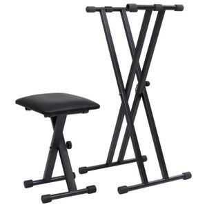McGrey Professionnel Support Pour Clavier Piano Synthétiseur Stand Pied Double Barres X 