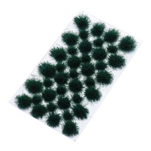 FLEUR ARTIFICIELLE Porte-encens,Gazon artificiel Miniature,touffes,buisson,Micro-grappe de plantes de paysage,modèle de - B-dark green 39pcs