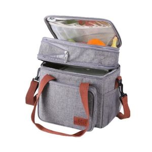 LUNCH BOX - BENTO  Sac Isotherme Repas, 2 Couches Sac à Lunch Isother
