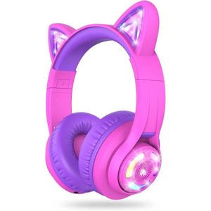 CASQUE - ÉCOUTEURS Casque Audio Enfant Bluetooth, Contrôle Du Volume 