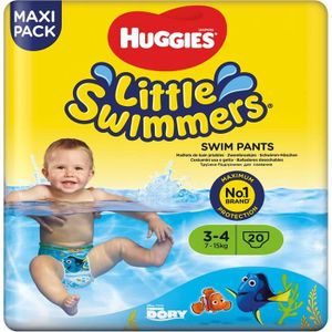 COUCHE Maillots de bain jetables T3-4 - HUGGIES Little Swimmers - 20 maillots de bain