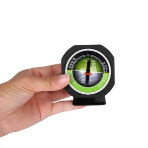 Inclinomètre pour voiture, indicateur de pente d'inclinomètre de véhicule  de voiture indicateur de niveau de jauge d'inclinaison instrument de  sécurité routière (noir) : : Auto et Moto