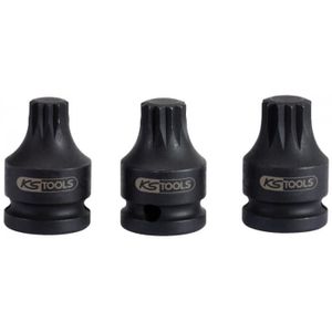 Douille à Embout 1/2 XZN Courte M9 KS TOOLS – En Acier Chromé Vanadium – Normes DIN ISO