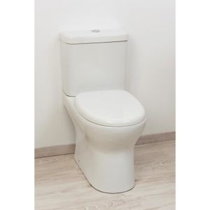 WC - TOILETTES ONDEE - Pack WC ADI sans bride SH - H76xl37,9xP64,5cm - Céramique blanche