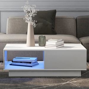 TABLE BASSE Table basse contemporaine avec éclairage LED -  Ta