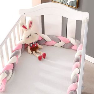 Tour de lit tressé XXL 360 cm - rose – OLIKO - Baby Shop