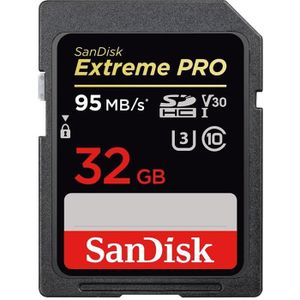 CARTE MÉMOIRE Carte Mémoire SDHC Sandisk Extreme Pro 32 Go jusqu
