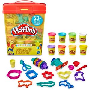 JEU DE PÂTE À MODELER Play-Doh, Super Boite a Accessoires avec 8 Pots de