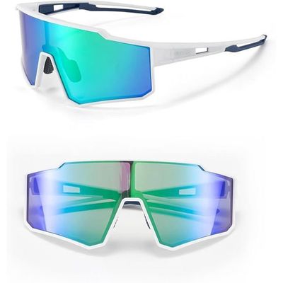 ROCKBROS Lunettes Cyclisme Photochromiques – Verres UV400, Monture TR90 Ultra Légère (26g), Coupe-vent, Sport Homme Femme