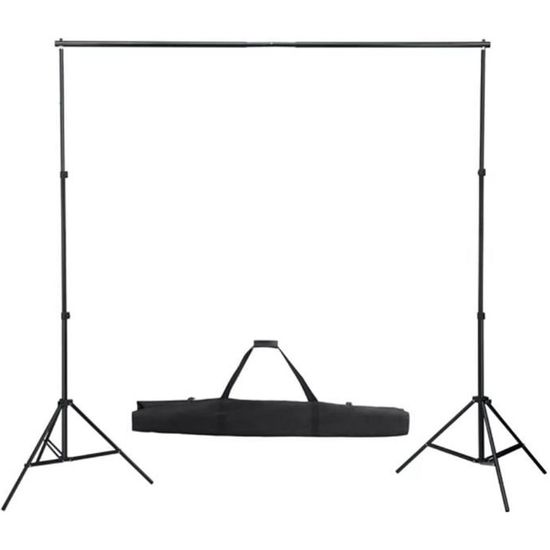 Support Toile De Fond Photo EMART 2x3m - Réglable Avec Pinces Et Sacs De Sable | Studio, Mariage
