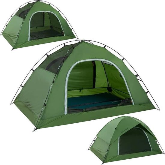 Tente Tipi Surpass 4 Places - 360x360 Cm, Compacte, étanche, Montage Facile - Gris