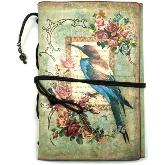 Carnet De Voyage Vintage Antique En Cuir Rechargeable – Journal De Voyage Fait à La