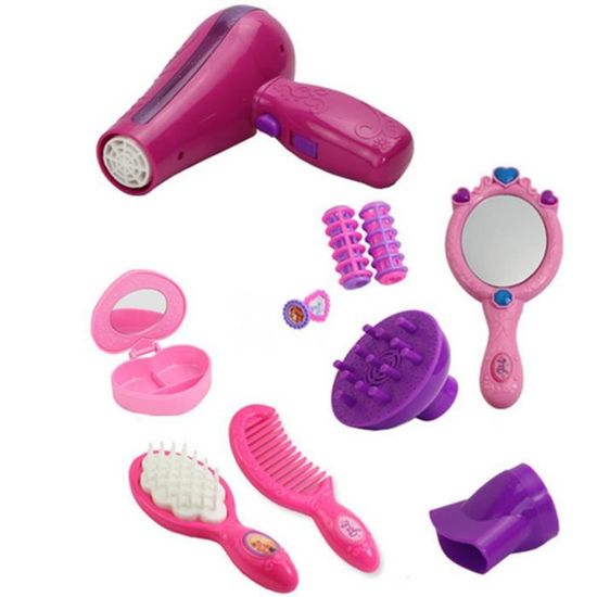 IMIKEYA Sèche-Cheveux Jouet Pour Enfants - Avec Son Réaliste - Idéal Pour Jeu De Rôle Et Coiffure De Poupées