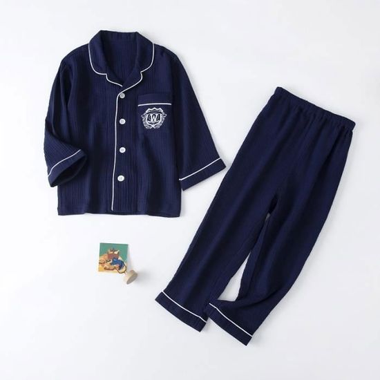 Haut De Pyjama Bleu Marine Taille 12 Ans - Occasion Très Bon État - Style Marin Pour Fille
