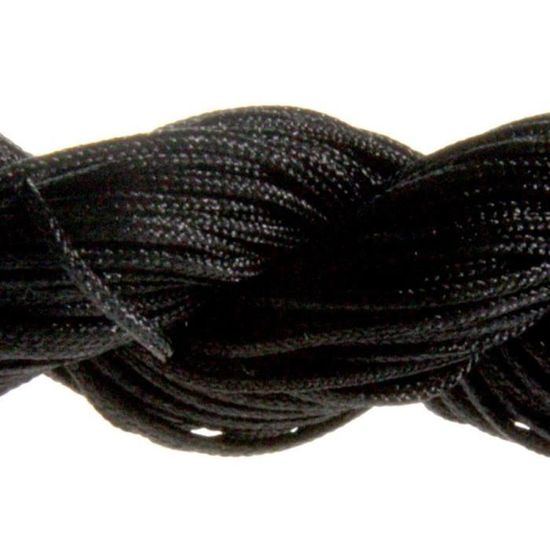 Fil Shamballa Nylon 1,5 Mm - 13 Mètres Marron, Pour Bracelets, Nœuds Chinois, Loisirs Créatifs