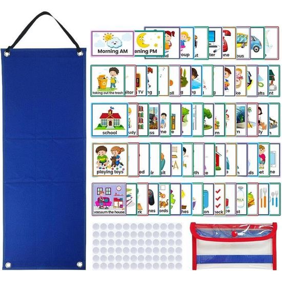 Calendrier Visuel Tableau De Routine Quotidienne pour Les Enfants avec ...