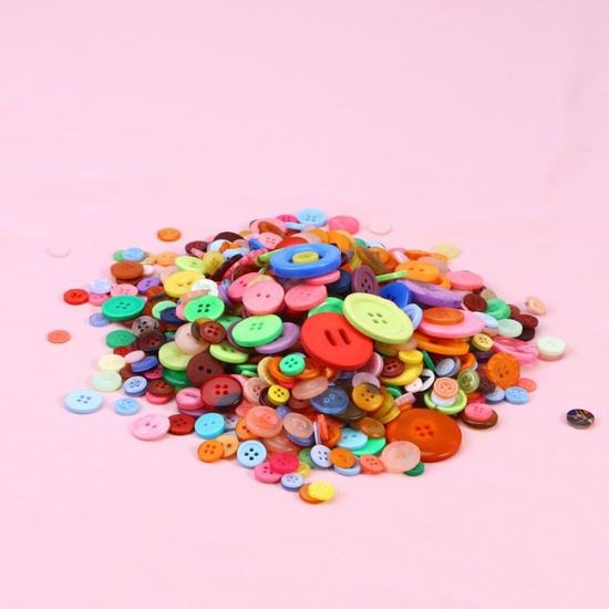 Lot De 6 Boutons En Résine Référence 7007 - Pour Loisirs Créatifs, Couture, Customisation