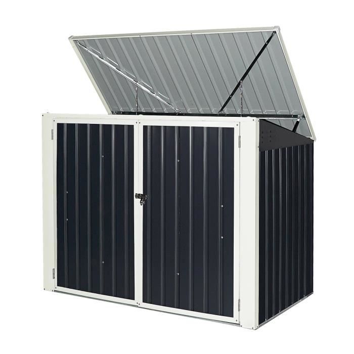 DREAMADE Abris de Jardin, Cabane de Jardin en Tôle d’Acier