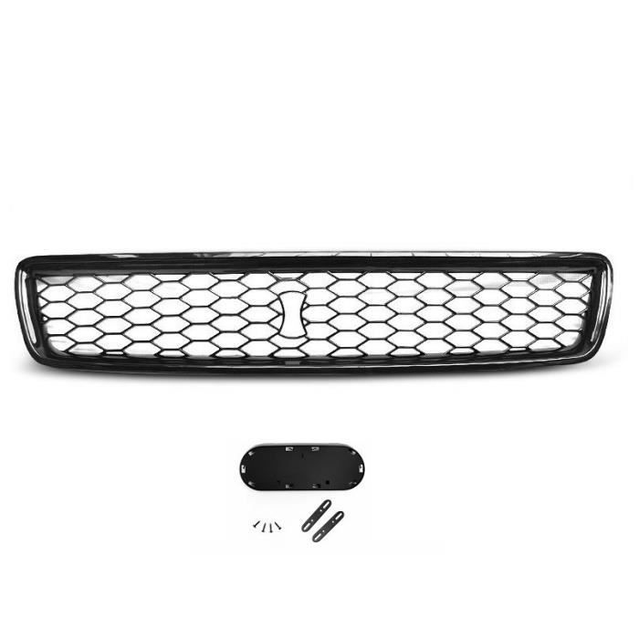 CALANDRE NOIR NID D'ABEILLE POUR AUDI A4 S4 RS4 B5 DE 1994 A 11/2000