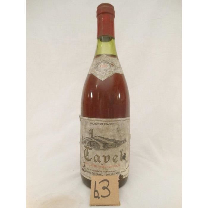 tavel vignerons de tavel b3 rosé 1985 - côtes du rhône france