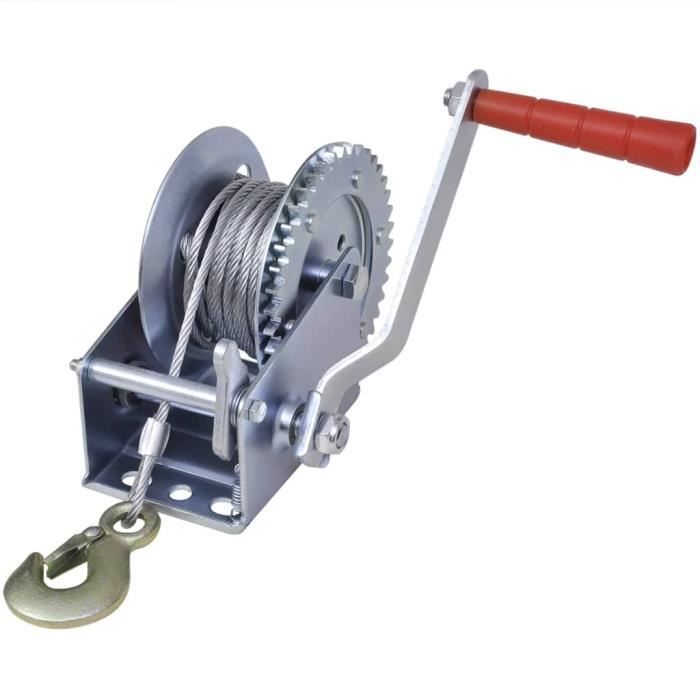 Treuil manuel robuste pour voiture et bateau 544 kg