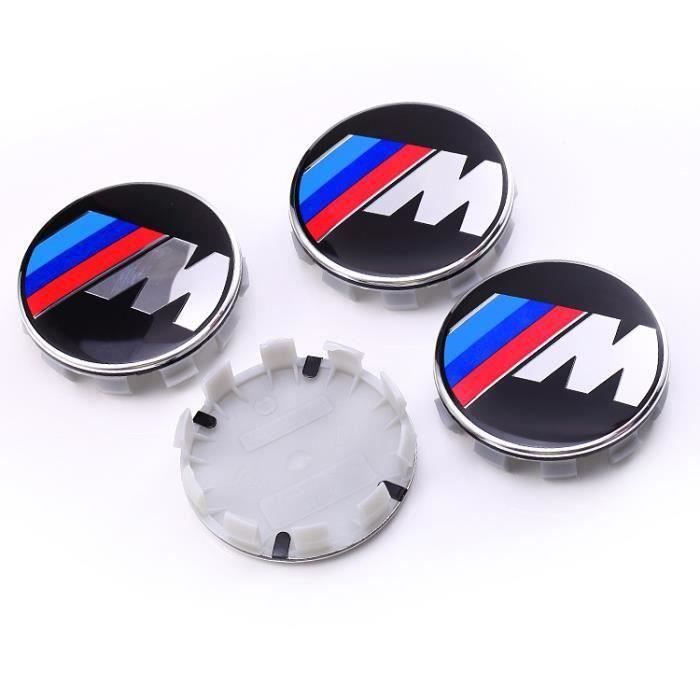BMW M 68mm,4 Centres de Roue Embleme Cache Moyeu