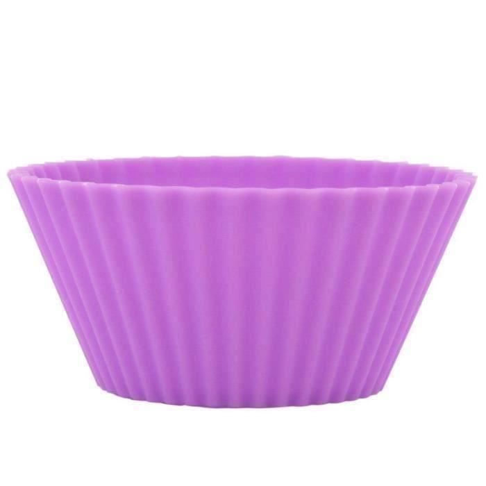 AA Naisidier Lot de 12 moules &agrave muffins-petits g&acircteaux en silicone 6 couleurs Meg22068
