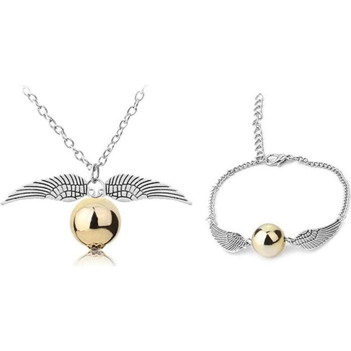 Collier Harry Potter Vif d'or Snitch Or Bracelet pour Harry Potter