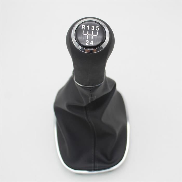 Pièces Auto,Pommeau de vitesse de voiture 5 - 6 vitesses Coffre en cuir, pour OPEL VAUXHALL CORSA D 2006 2007 2008 - Type 5 speed
