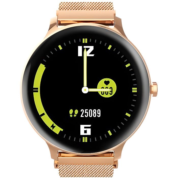 Blackview X2 Montre Connectée Femme Homme Smartwatch Fitness Tracker Montre Intelligente IP68 Étanche 9 Modes Sportifs - Or