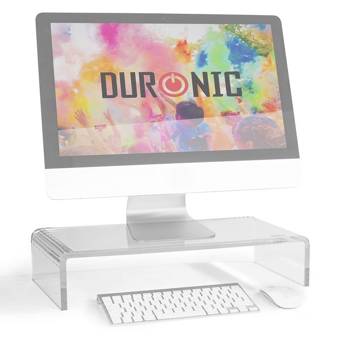 Duronic DM053 Réhausseur d'écran pour écran d'ordinateur/Ordinateur Portable/écran TV (50 x 20 cm)