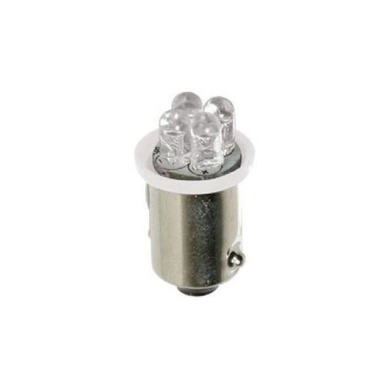 Paire d'ampoules BA9S à 4 LED - 24V - Blanc