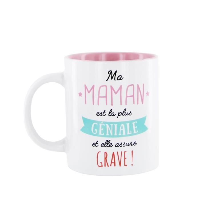 Mug en Ceramique Maman - Cadeau Fête Anniversaire Mère - 559