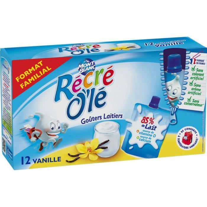 MONT BLANC Récré O'lé Gourdes vanille 12x85g
