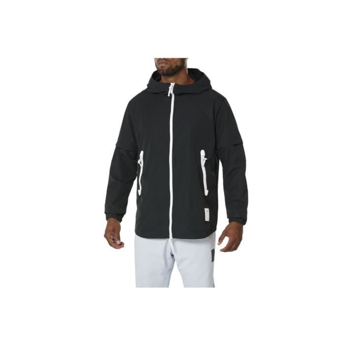 Asics Nylon Zip Hoodie Jkt A16061-0090 veste pour homme Noir
