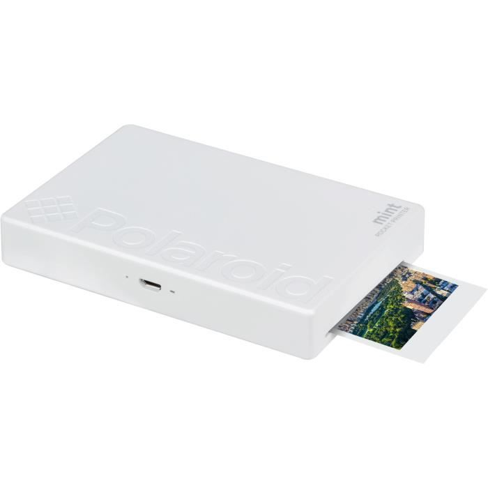 POLAROID POLMP02W Imprimante photo mobile Bluetooth - Impression format 2-x3- - Blanc