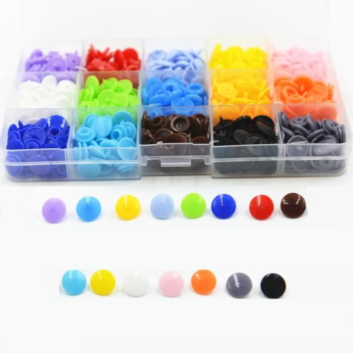 150 Sets Boutons De Pression Pince A Pression Taille T5 Fixation Couture