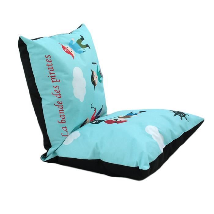 Double coussin PIRATES (120x60cm) Bleu